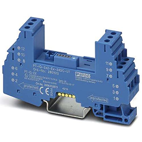 PHOENIX CONTACT PT-IQ-5-EX-BE-UT Basiselement für Schutzstecker PLUGTRAB PT-IQ-2X2-EX, 51.5mm Länge, 17.7mm Breite, 90mm Höhe von PHOENIX CONTACT