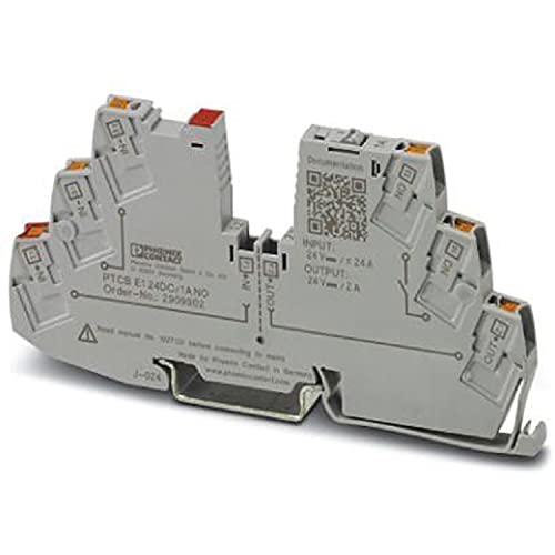 PHOENIX CONTACT PTCB E1 24DC/1A NO Elektronischer Geräteschutzschalter, Verkehrsgrau, 24 V DC, 1 A, 1 Polzahl von PHOENIX CONTACT