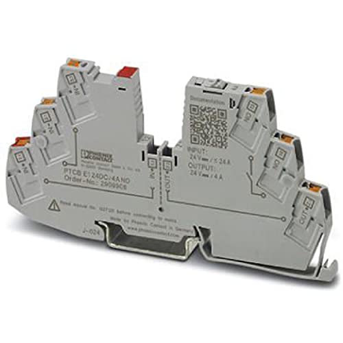 PHOENIX CONTACT PTCB E1 24DC/4A NO Elektronischer Geräteschutzschalter, Verkehrsgrau, 24 V DC, 4 A, 1 Polzahl PHOENIX CONTACT PTCB E1 24DC/4A NO Elektronischer Geräteschutzschalter, Verkehrsgrau, 24 V DC, 4 A, 1 Polzahl von PHOENIX CONTACT