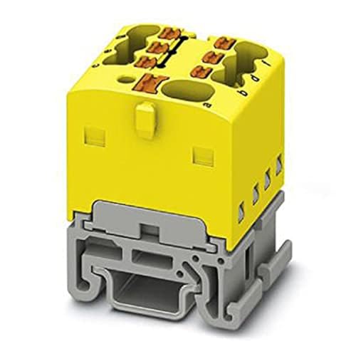 PHOENIX CONTACT PTFIX 4/6X1.5-NS15A YE Verteilerblock, 500V Nennspannung, 17.5A Nennstrom, Push-in-Anschluss, 7 Anzahl der Anschlüsse, 19mm Breite, Braun, 20 Stück PHOENIX CONTACT PTFIX 4/6X1.5-NS15A YE Verteilerblock, 500V Nennspannung, 17.5A Nennstrom, Push-in-Anschluss, 7 Anzahl der Anschlüsse, 19mm Breite, Braun, 20 Stück von PHOENIX CONTACT