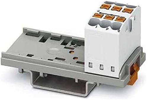 PHOENIX CONTACT PTFIX 6X2,5-NS35 WH Verteilerblock, Block mit senkrechter Ausrichtung, 690 V, 24 A, Anzahl der Anschlüsse 6, Querschnitt 0,14 mm²-4 mm², AWG: 26-12, Breite 28,6 mm, Weiß, 10 Stück von PHOENIX CONTACT