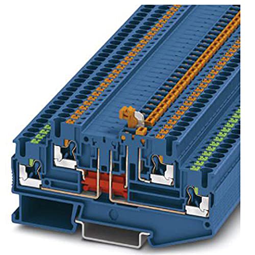 PHOENIX CONTACT PTT 2,5-L/MT BU Messertrennklemme, Blau, 6 A Nennstrom, 0.14 mm² - 4 mm² Querschnitt, 92.4 mm Länge , 5.2 mm Breite, 50 Stück von PHOENIX CONTACT