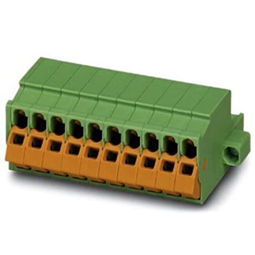 PHOENIX CONTACT QC 1.516-STF PCB connector, 12 A, 630 V, 1.5 mm² nominal cross-section, green, 16 positions per row, QC 1.5..-STF article family, 5 mm pitch, 50 pieces PHOENIX CONTACT QC 1.516-STF PCB connector, 12 A, 630 V, 1.5 mm² nominal cross-section, green, 16 positions per row, QC 1.5..-STF article family, 5 mm pitch, 50 pieces von PHOENIX CONTACT