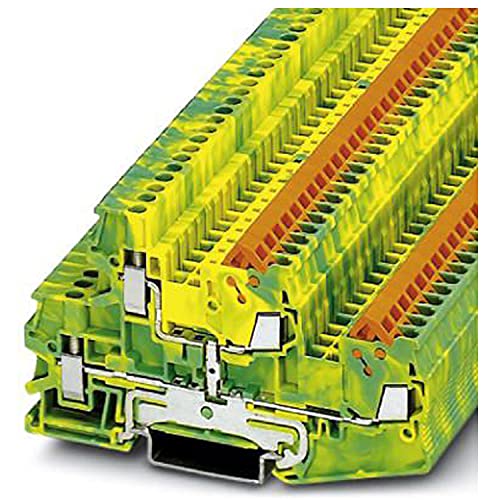 PHOENIX CONTACT QTTCBU 1,5-PE Schutzleiter-Doppelstockklemme, Schnellanschluss/Schraubanschluss, Grün/Gelb, 0.25 mm² - 1.5 mm² Querschnitt, 5.2 mm Breite, 50 Stück PHOENIX CONTACT QTTCBU 1,5-PE Schutzleiter-Doppelstockklemme, Schnellanschluss/Schraubanschluss, Grün/Gelb, 0.25 mm² - 1.5 mm² Querschnitt, 5.2 mm Breite, 50 Stück von PHOENIX CONTACT