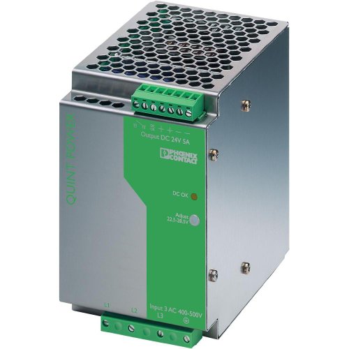 PHOENIX CONTACT QUINT-PS-100-240AC/12DC/10 Tragschienen-Stromversorgung, Primär Getaktet, 1-Phasig, 12 V DC / 10 A Ausgang von PHOENIX CONTACT