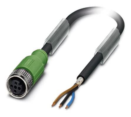 PHOENIX CONTACT SAC-3P-1.5-PUR/M12FS SH Sensor/Aktor-Kabel, 3-Polig, Geschirmt, A Kodierung, M12 Buchse Gerade, 1.5m Kabellänge, Schwarz/Grau PHOENIX CONTACT SAC-3P-1.5-PUR/M12FS SH Sensor/Aktor-Kabel, 3-Polig, Geschirmt, A Kodierung, M12 Buchse Gerade, 1.5m Kabellänge, Schwarz/Grau von PHOENIX CONTACT
