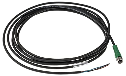 PHOENIX CONTACT SAC-3P-3.0-PUR/M 8FS Sensor/Aktor-Kabel, 3 Polig, PUR Halogenfrei, Freies Leitungsende, Buchse Gerade M8, 3m Kabellänge, Schwarz/Grau von Phoenix