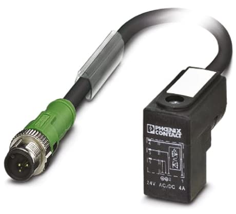 PHOENIX CONTACT SAC-3P-M12MS/0.3-PUR/CI-1L-Z Sensor/Aktor-Kabel, 3 Polig, 9.4 mm Ventilstecker, 0.3m Kabellänge, Schwarz/Grau PHOENIX CONTACT SAC-3P-M12MS/0.3-PUR/CI-1L-Z Sensor/Aktor-Kabel, 3 Polig, 9.4 mm Ventilstecker, 0.3m Kabellänge, Schwarz/Grau von PHOENIX CONTACT