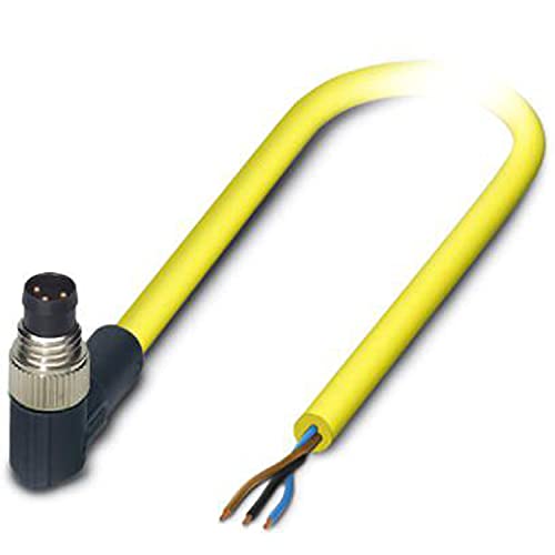 PHOENIX CONTACT SAC-3P-M8MR/10.0-542 BK Sensor/Aktor-Kabel, 3 Polig, 10m Kabellänge, 231.400g, Gelb von PHOENIX CONTACT
