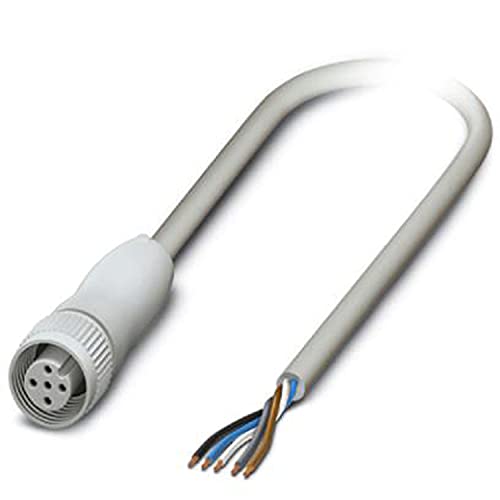 PHOENIX CONTACT SAC-5P-5.0-600/M12FS FB Sensor/Aktor-Kabel, 5m Kabellänge, M12 Buchse Gerade, 5 Polig, Grau von PHOENIX CONTACT