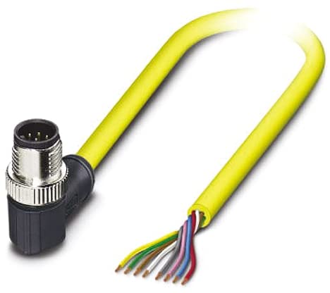 PHOENIX CONTACT SAC-8P-M12MR/10.0-542 BK Sensor/Aktor-Kabel, 8 Polig, 10m Kabellänge, 495.000g, Gelb von PHOENIX CONTACT