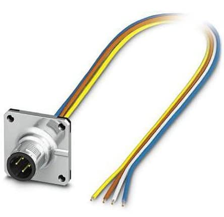 PHOENIX CONTACT SACC-E-M12MST-4CON-M16/0.5 Einbausteckverbinder, 0.5 Kabellänge von PHOENIX CONTACT