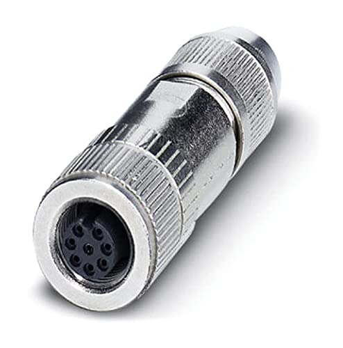 PHOENIX CONTACT SACC-M12FS-8Q SH Datensteckverbinder, 8-Polig, Buchse Gerade M12, A Kodierung, 4mm-8mm Kabelaußendurchmesser von PHOENIX CONTACT