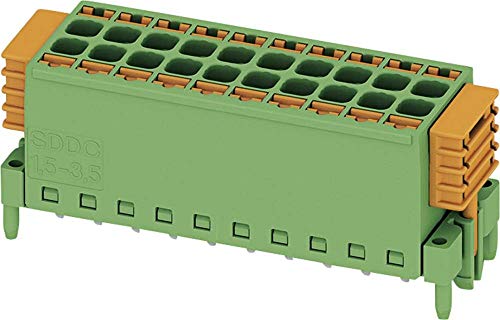 PHOENIX CONTACT SDDC 1,5/10-PV-3,5 Leiterplatten-Direktstecker, Nennquerschnitt 1,5 mm², Grün, Anzahl der Anschlüsse 20, Artikelfamilie SDDC 1,5/..-PV, Rastermaß 3,5 mm, 50 Stück PHOENIX CONTACT SDDC 1,5/10-PV-3,5 Leiterplatten-Direktstecker, Nennquerschnitt 1,5 mm², Grün, Anzahl der Anschlüsse 20, Artikelfamilie SDDC 1,5/..-PV, Rastermaß 3,5 mm, 50 Stück von PHOENIX CONTACT