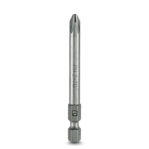 PHOENIX CONTACT SF-BIT-PH 2-70 Schraubeinsatz, Größe PH 2 x 70mm, Silber, 5 Stück PHOENIX CONTACT SF-BIT-PH 2-70 Schraubeinsatz, Größe PH 2 x 70mm, Silber, 5 Stück von PHOENIX CONTACT