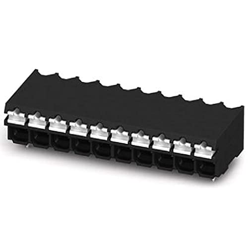 PHOENIX CONTACT SPT-SMD 1,5/9-H-3,5 R72 Leiterplattenklemme, 1.5mm² Nennquerschnitt, 9 Anschlüsse, SPT 1,5/..-H-SMD Artikelfamilie, 3.5mm Rastermaß, Schwarz, 300 Stück PHOENIX CONTACT SPT-SMD 1,5/9-H-3,5 R72 Leiterplattenklemme, 1.5mm² Nennquerschnitt, 9 Anschlüsse, SPT 1,5/..-H-SMD Artikelfamilie, 3.5mm Rastermaß, Schwarz, 300 Stück von PHOENIX CONTACT