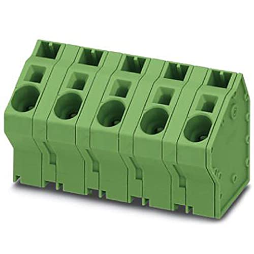 PHOENIX CONTACT SPTA 16/2-15.0-ZB Leiterplattenklemme, 16 mm² Nennquerschnitt, 15 mm Rastermaß, 1 Anzahl der Reihen, 2 Anzahl der Potenziale, 2 Polzahl, Grün, 50 Stück von PHOENIX CONTACT