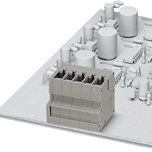 PHOENIX CONTACT ST 4-PCBV/3-G-6,2 Leiterplattengrundleiste, 3 Polzahl, ST 4-PCBV/..-G Artikelfamilie, 6.2 mm Rastermaß, Grau, 50 Stück von PHOENIX CONTACT