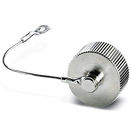 PHOENIX CONTACT ST-Z0013 Metallschutzkappe mit Stahlseil für Steckverbinder mit M17-Außengewinde, 10 Stück von PHOENIX CONTACT