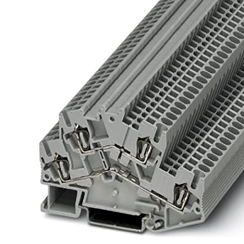 PHOENIX CONTACT STTBS 2,5 Doppelstock-Zugfederklemme, 2,5 mm² Nennquerschnitt, 4 Anschlüsse, Grau, 50 Stück PHOENIX CONTACT STTBS 2,5 Doppelstock-Zugfederklemme, 2,5 mm² Nennquerschnitt, 4 Anschlüsse, Grau, 50 Stück von Phoenix
