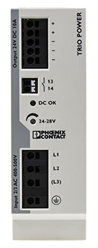 Phoenix Contact TRIO-PS-2G/3AC/24DC/10 3-Phasen 2-Kanal Switch-Mode DIN-Schienen Netzteil 240W, 400V ac, 24V dc / 10A von PHOENIX CONTACT