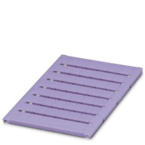 PHOENIX CONTACT UC-TM 10 VT Marker für Klemmen, 10.2mm für Klemmenbreite, 9.6 mm x 10.5 mm Schriftfeldgröße, 48 Einzelschilder, Violett, 10 Stück PHOENIX CONTACT UC-TM 10 VT Marker für Klemmen, 10.2mm für Klemmenbreite, 9.6 mm x 10.5 mm Schriftfeldgröße, 48 Einzelschilder, Violett, 10 Stück von PHOENIX CONTACT