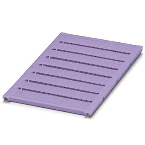 PHOENIX CONTACT UC-TM 4 VT Marker für Klemmen, 4.2mm für Klemmenbreite, 3.6 mm x 10.5 mm Schriftfeldgröße, 120 Einzelschilder, Violett, 10 Stück PHOENIX CONTACT UC-TM 4 VT Marker für Klemmen, 4.2mm für Klemmenbreite, 3.6 mm x 10.5 mm Schriftfeldgröße, 120 Einzelschilder, Violett, 10 Stück von PHOENIX CONTACT