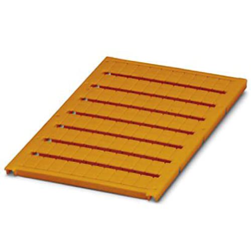 PHOENIX CONTACT UC-TM 6 OG CUS Marker für Klemmen, 6.2 mm Klemmenbreite, 5.6 mm x 10.5 mm Schriftfeldgröße, Orange von PHOENIX CONTACT