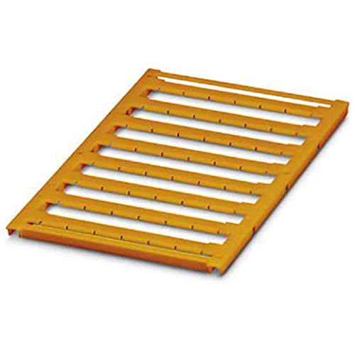 PHOENIX CONTACT UC-TMF 10 OG Marker für Klemmen, 10.2mm für Klemmenbreite, 9.6 mm x 5.1mm Schriftfeldgröße, 48 Einzelschilder, Orange, 10 Stück PHOENIX CONTACT UC-TMF 10 OG Marker für Klemmen, 10.2mm für Klemmenbreite, 9.6 mm x 5.1mm Schriftfeldgröße, 48 Einzelschilder, Orange, 10 Stück von PHOENIX CONTACT