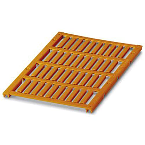 PHOENIX CONTACT UC-WMCO 2.1 (21X3) OG Leitermarker, 1.6 mm-2.1mm Kabeldurchmesserbereich, 21mm x 3mm Schriftfeldgröße, 40 Einzelschilder, Orange, 10 Stück von PHOENIX CONTACT