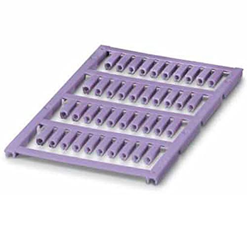 PHOENIX CONTACT UC-WMCO 2.9 (12X3.5) VT Leitermarker, 2.1mm-2.9mm Kabeldurchmesserbereich, 12mm x 3.5mm Schriftfeldgröße, 40 Einzelschilder, Violett, 10 Stück von PHOENIX CONTACT