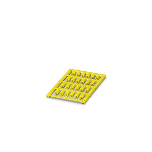 PHOENIX CONTACT UC-WMCO 4.9 (12X5) YE Leitermarker, 3.6 mm-4.9mm Kabeldurchmesserbereich, 12mm x 5mm Schriftfeldgröße, 24 Einzelschilder, Gelb, 5 Stück von PHOENIX CONTACT