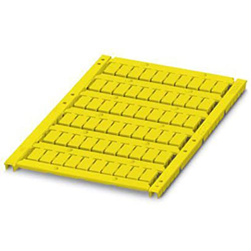PHOENIX CONTACT UCT-TM 6 YE Marker für Klemmen, 6.2 mm für Klemmenbreite, 5.6 mm x 10.5 mm Schriftfeldgröße, 60 Einzelschilder, Gelb, 10 Stück PHOENIX CONTACT UCT-TM 6 YE Marker für Klemmen, 6.2 mm für Klemmenbreite, 5.6 mm x 10.5 mm Schriftfeldgröße, 60 Einzelschilder, Gelb, 10 Stück von PHOENIX CONTACT