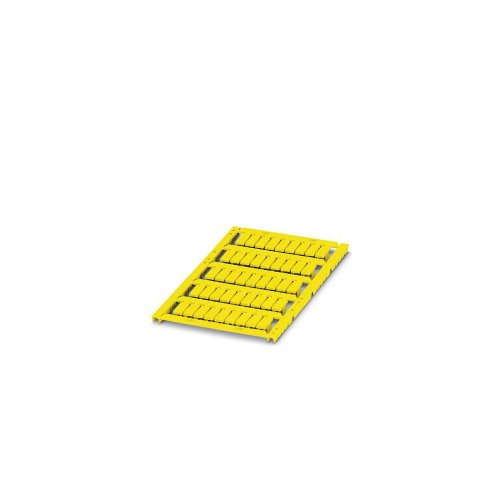 PHOENIX CONTACT UCT-WMS 4.7 (12X5.5) YE Leiterbezeichnungshülse, 5.2mm für Klemmenbreite, 2.5mm-4.7mm Kabeldurchmesserbereich, 12mm x 5.5mm Schriftfeldgröße, 45 Einzelschilder, Gelb, 6 Stück von PHOENIX CONTACT