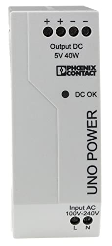 Phoenix Contact UNO-PS/1AC/ 5DC/ 40W Switch-Mode DIN-Schienen Netzteil 40W, 85 → 264V ac, 5V dc / 8A von PHOENIX CONTACT