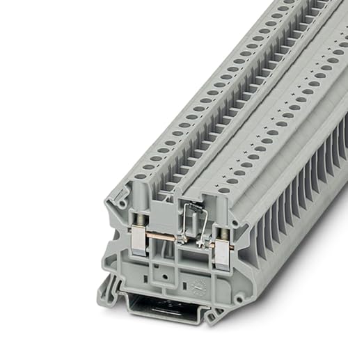 PHOENIX CONTACT UT 4-MTD-DIO/R-L Komponentenklemmenblock mit Schraubanschluss, 2 Anzahl Anschlüsse, AWG 26 - 10, 4mm² Nennquerschnitt, Grau, 50 Stück PHOENIX CONTACT UT 4-MTD-DIO/R-L Komponentenklemmenblock mit Schraubanschluss, 2 Anzahl Anschlüsse, AWG 26 - 10, 4mm² Nennquerschnitt, Grau, 50 Stück von PHOENIX CONTACT