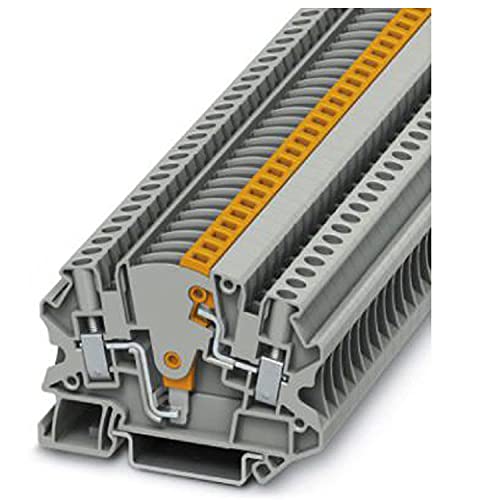 PHOENIX CONTACT UTME 4 Messwandler-Trennklemme mit Schraubanschluss, 2 Anzahl der Anschlüsse, AWG 26 - 10, 4mm² Nennquerschnitt, Grau, 50 Stück von PHOENIX CONTACT