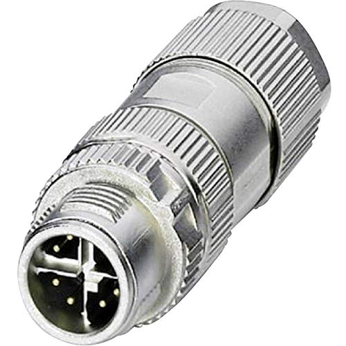 PHOENIX CONTACT VS-08-M12MS-10G-P SCO Datensteckverbinder, 10 GBit/s Ethernet circaT6, 8 Polig, 4mm - 8mm Kabelaußendurchmesser von PHOENIX CONTACT