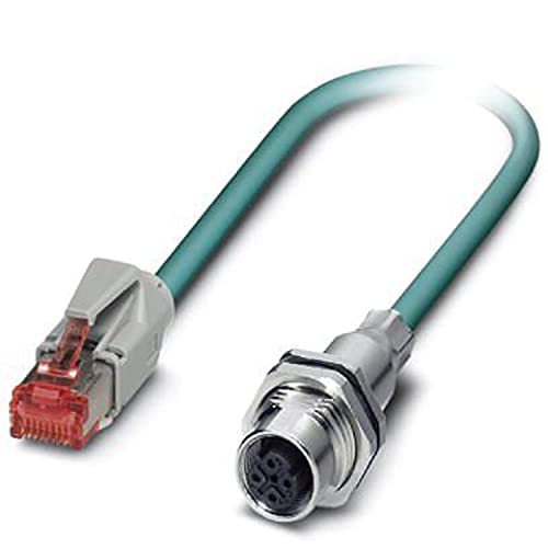 PHOENIX CONTACT VS-M12FSBP-IP20-93E-LI/2.0 Konfektioniertes Ethernet Kabel, CAT5e, Geschirmt, 2 Paarig, M12-Einbaubuchse, Hinterwand-/Schraubmontage SPEEDCON auf RJ45-Stecker/IP20, Line, 2m Länge PHOENIX CONTACT VS-M12FSBP-IP20-93E-LI/2.0 Konfektioniertes Ethernet Kabel, CAT5e, Geschirmt, 2 Paarig, M12-Einbaubuchse, Hinterwand-/Schraubmontage SPEEDCON auf RJ45-Stecker/IP20, Line, 2m Länge von PHOENIX CONTACT