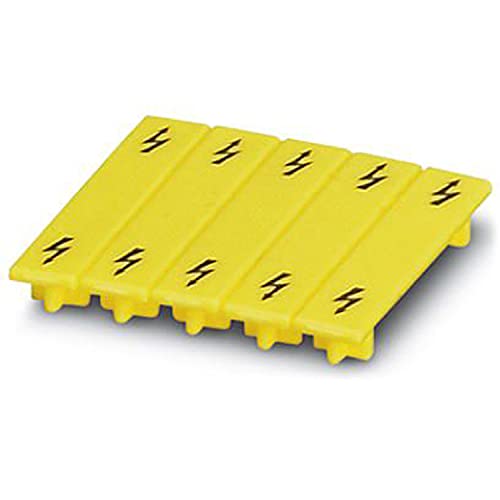 PHOENIX CONTACT WS UT 2,5 Warnschild für UT-Klemmenblock, Gelb, 10 Stück von PHOENIX CONTACT