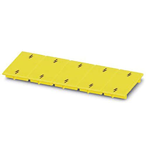 PHOENIX CONTACT WS UT 35 Warnschild für UT-Klemmenblock, Gelb, 10 Stück von PHOENIX CONTACT