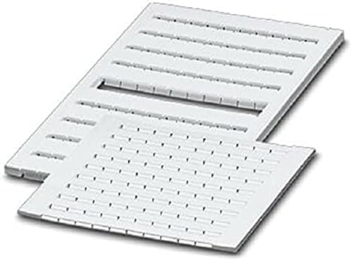PHOENIX CONTACT ZBFM 4/WH, Zackbandmatte Flach, 100 Tlg., Längs Bedruckt mit den 91-100 Fortlaufenden Zahlen, 10 Gleichbeschriftete Streifen pro Flach-Zackbandmatte, Klemmen im Raster 4.2mm, 10 Stk PHOENIX CONTACT ZBFM 4/WH, Zackbandmatte Flach, 100 Tlg., Längs Bedruckt mit den 91-100 Fortlaufenden Zahlen, 10 Gleichbeschriftete Streifen pro Flach-Zackbandmatte, Klemmen im Raster 4.2mm, 10 Stk von PHOENIX CONTACT