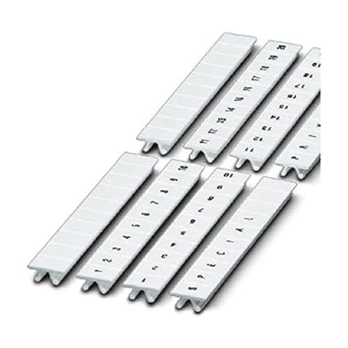 PHOENIX CONTACT Zackband ZB 5 LGS fortlaufende Zahlen 1-10 Klemmenmarkierung 4017918195571, Weiß, 1.360g Gewicht, 10 Stück von PHOENIX CONTACT