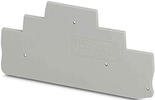 PHOENIX Contact D-PT 2.5-3L End Cover 100.2 mm Length 2.2 mm Width 5.02 mm Height Grey , 50 Stk von Phoenix