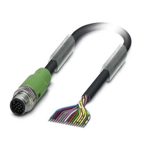 Phoenix 1555266 1.5 m Black Signal Cable – Signal Cables (1.5 m, M12, Black) von PHOENIX CONTACT