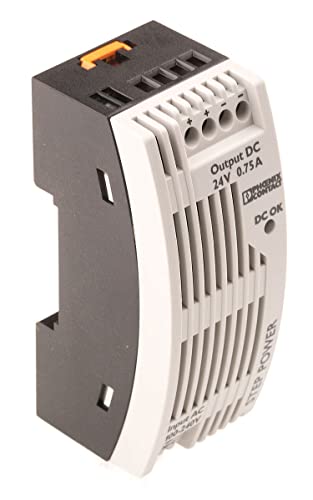 PHOENIX CONTACT STEP-PS/1AC/24DC/0.75/FL Primär Getaktete STEP POWER Stromversorgung zur Tragschienenmontage, 1-phasig Eingang, 24 V DC / 0,75 A Ausgang von Phoenix