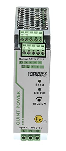 Phoenix Contact QUINT-PS/1AC/24DC/5/CO -Phasen Getaktet DIN-Schienen Netzteil 120W, 85 → 264 V ac / 90 → Phoenix Contact QUINT-PS/1AC/24DC/5/CO -Phasen Getaktet DIN-Schienen Netzteil 120W, 85 → 264 V ac / 90 → von PHOENIX CONTACT