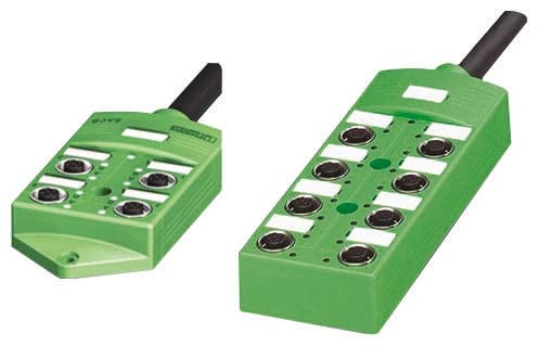 Phoenix Contact SACB Sensor-Box 8 Anschlüsse 4 Auslässe M12 Phoenix Contact SACB Sensor-Box 8 Anschlüsse 4 Auslässe M12 von PHOENIX CONTACT