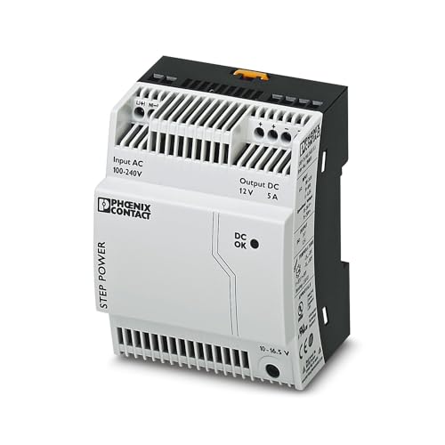 Phoenix Contact STEP-PS/1AC/12DC/5 -Phasen Getaktet DIN-Schienen Netzteil 60W, 85 → 264V ac, 12V dc / 5A von PHOENIX CONTACT