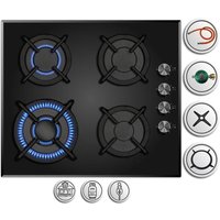 Phönix Germany - Phönix PG-604ST Einbau Gaskochfeld 4 flammig Glas Gaskocher + Zubehör Phönix Germany - Phönix PG-604ST Einbau Gaskochfeld 4 flammig Glas Gaskocher + Zubehör von PHÖNIX GERMANY